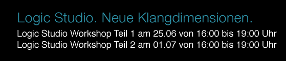 Logic Studio. Neue Klangdimensionen.